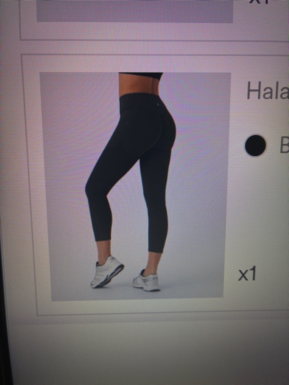 HALARA Black Cropped Performance Leggings